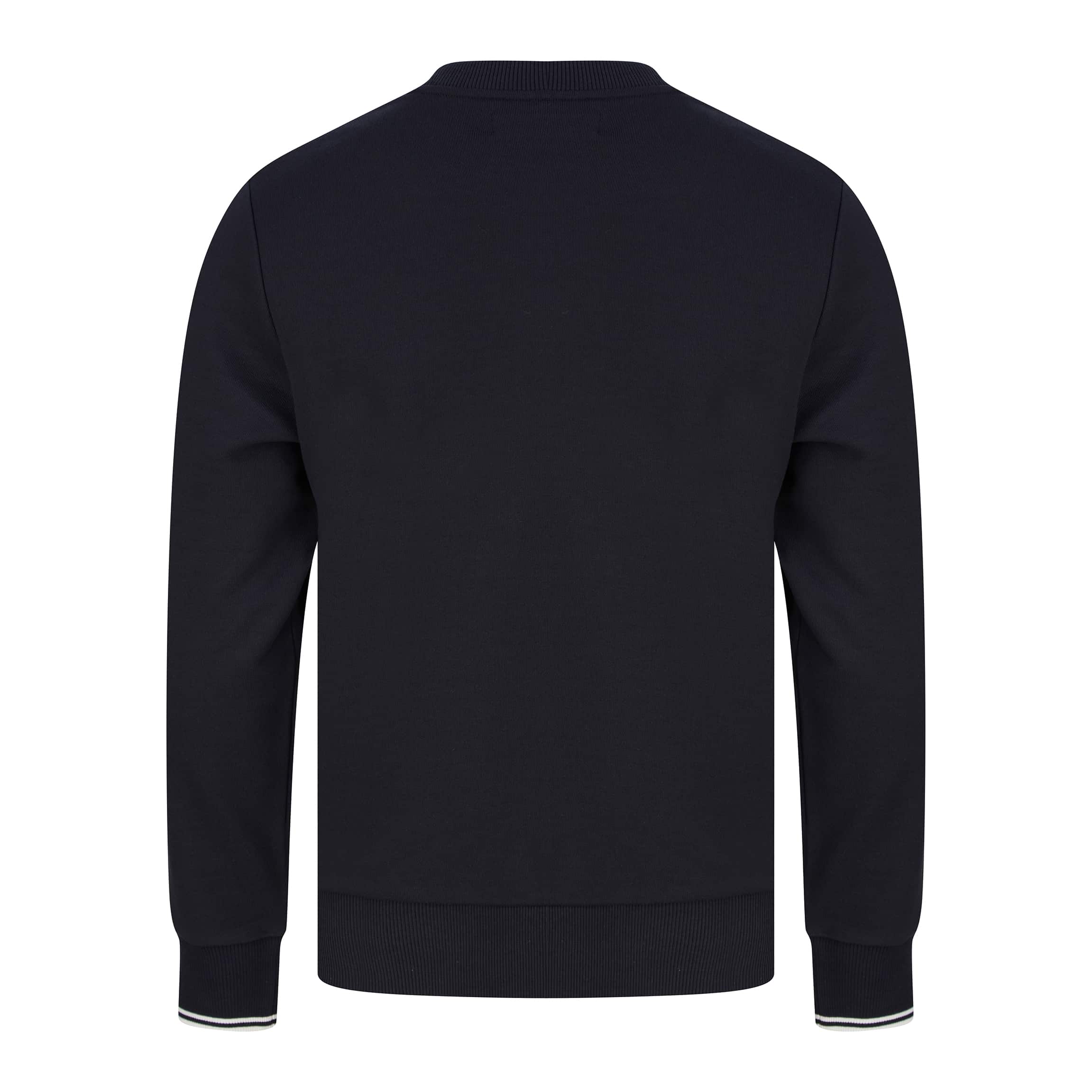 FRED PERRY LOGO BRANDED JUMPER M7535 - Navy (248)