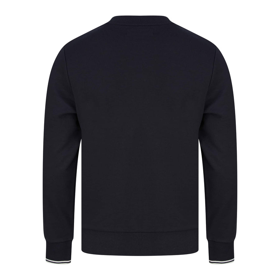 FRED PERRY LOGO BRANDED JUMPER M7535 - Navy (248)