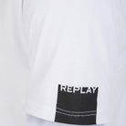 REPLAY RAW CUT V-NECK COTTON T-SHIRT M3591.000.2660 - White (001)