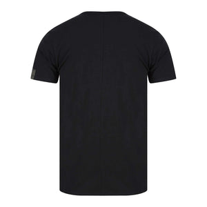 REPLAY RAW CUT V-NECK COTTON T-SHIRT M3591.000.2660 - Black (098)