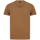 REPLAY RAW CUT V-NECK COTTON T-SHIRT