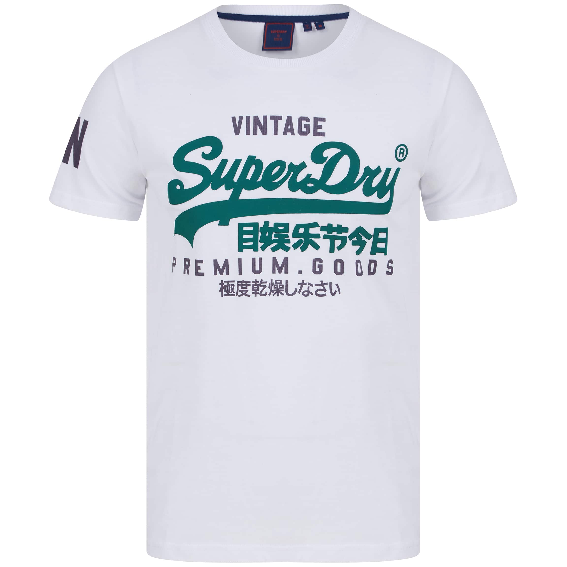 SUPERDRY VINTAGE LOGO NS T-SHIRT M1010411A - Optic (01C)