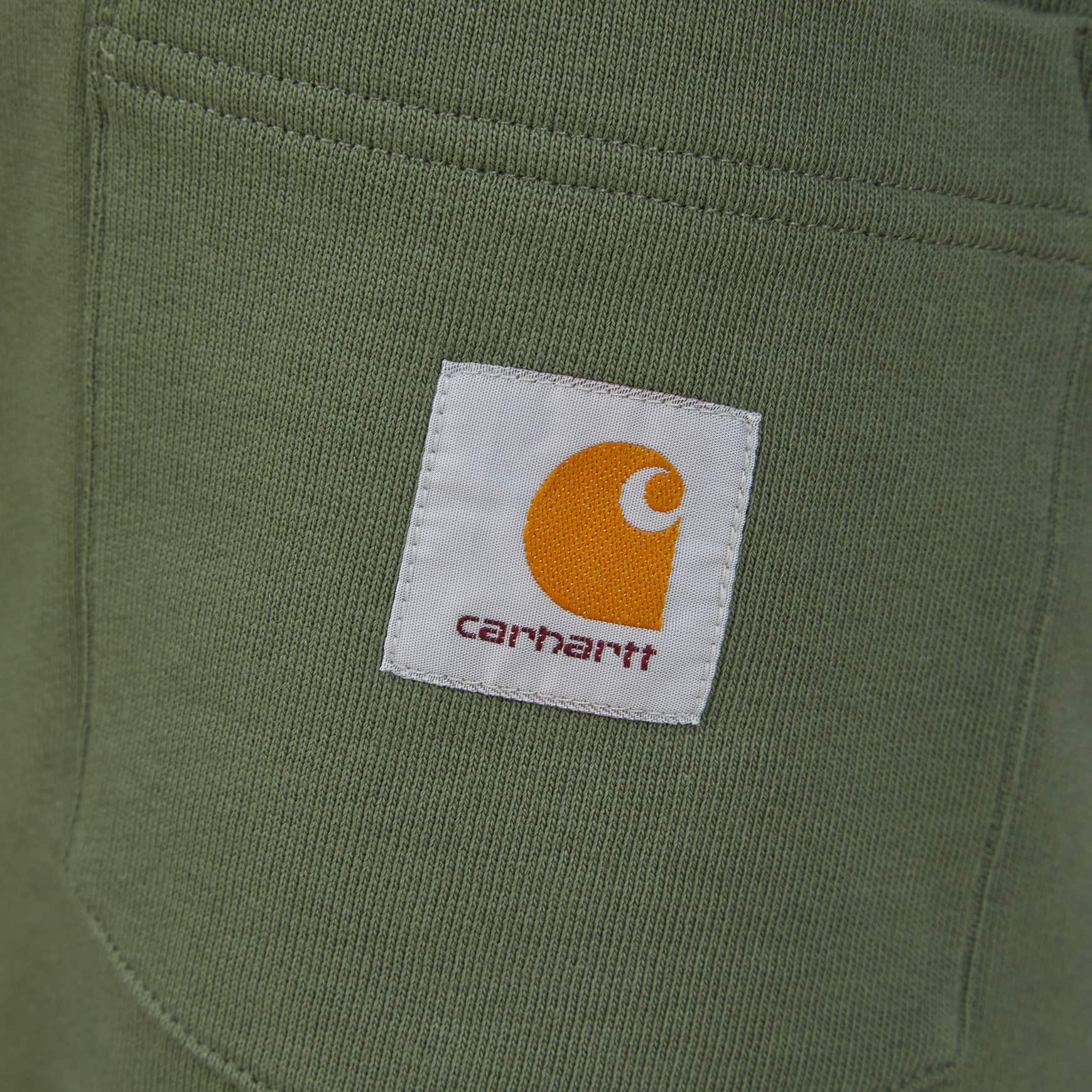 CARHARTT WIP POCKET SWEAT SHORTS I027698 - DOLLAR GREEN