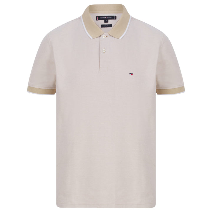 TOMMY HILFIGER COOL CONTRAST COLLAR POLO SHIRT