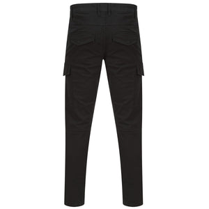 Arco Responsible Mens Black Cargo Trousers with Kneepad Pockets  Arco   Work Trousers  Arco