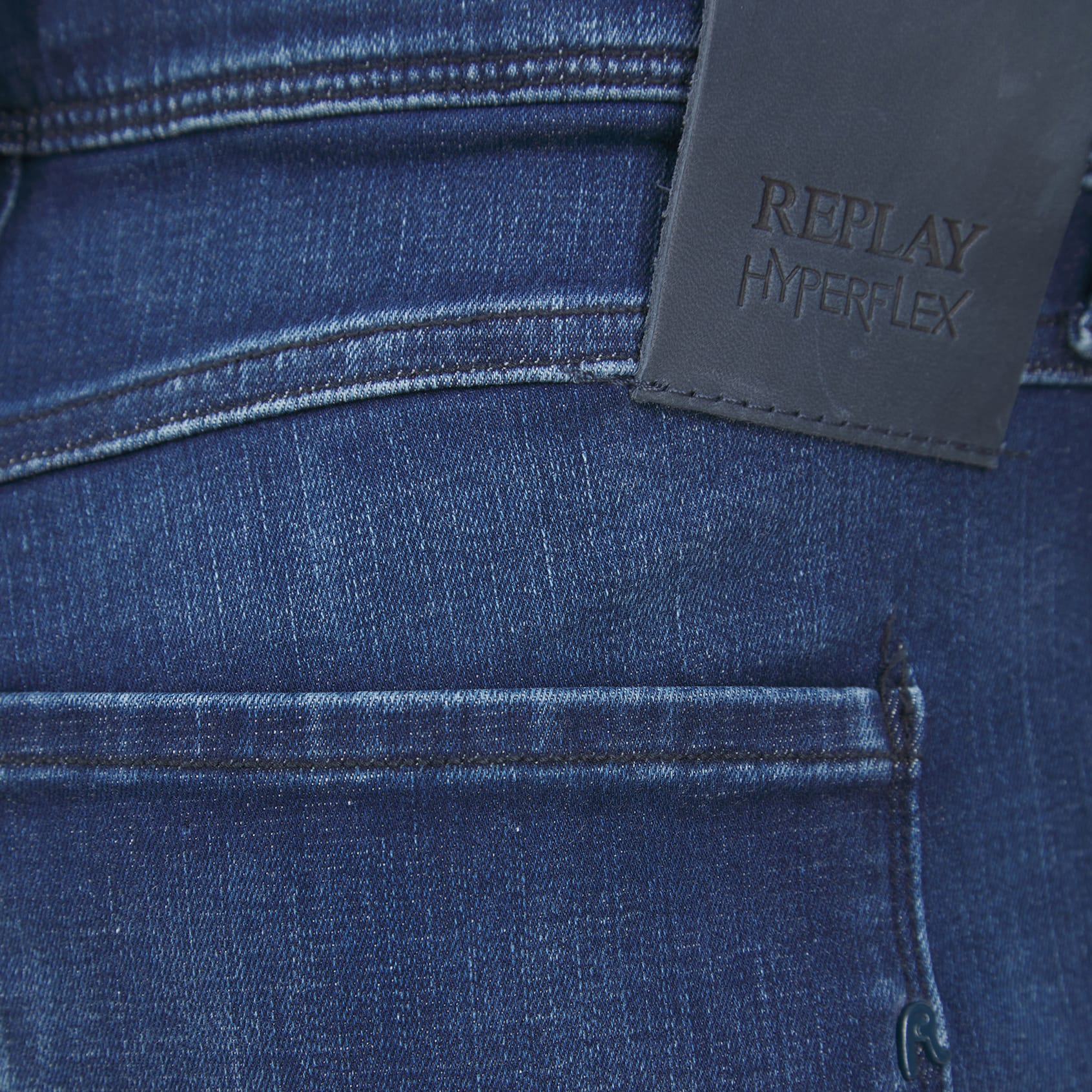 REPLAY HYPERFLEX RE-USED FOREVER BLUE SLIM FIT JEANS