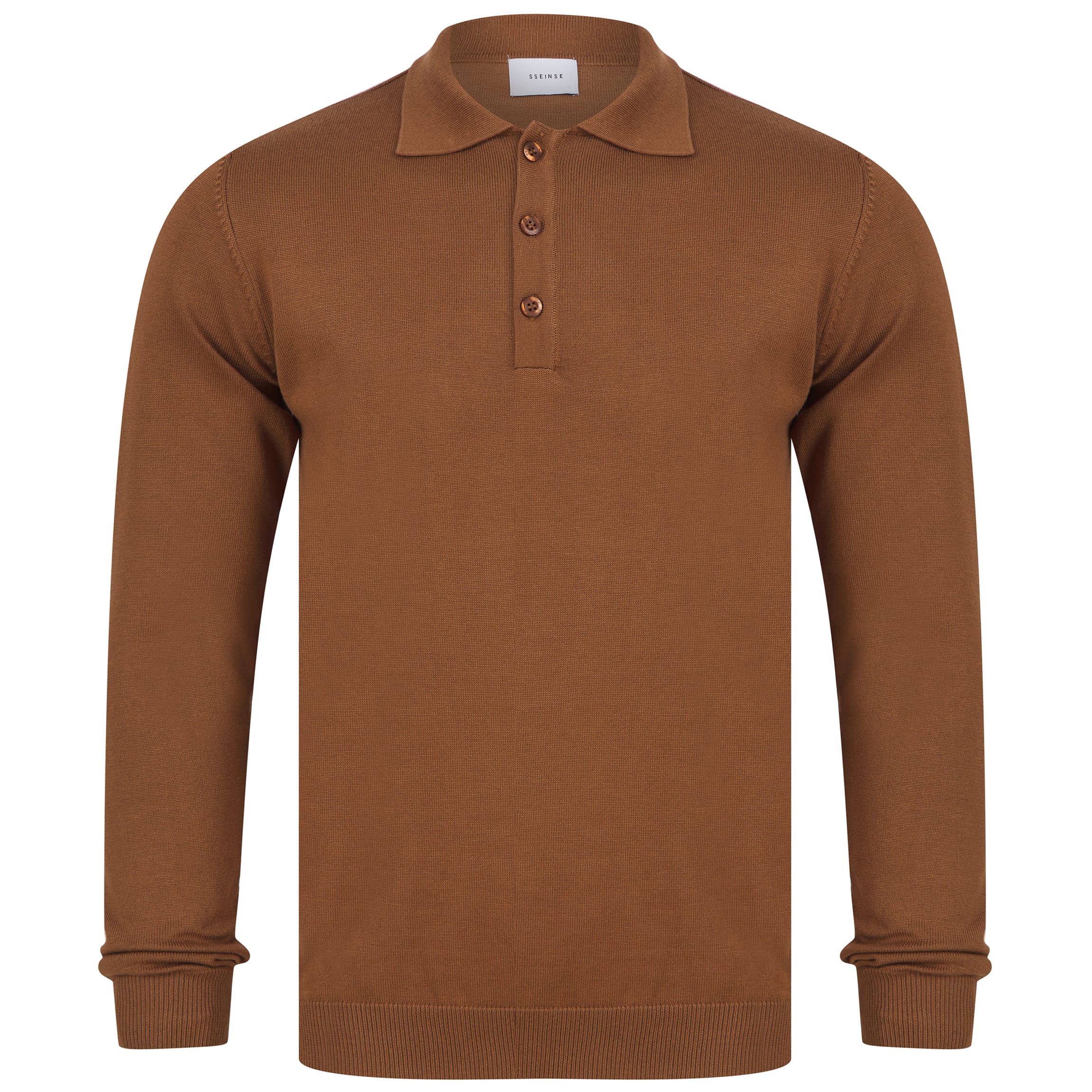 SSEINSE LONG SLEEVE KNIT POLO JUMPER