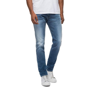 REPLAY HYPERFLEX RE-USED ANBASS SLIM FIT JEANS