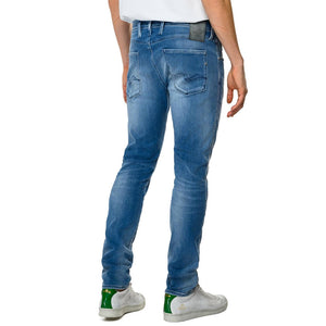 REPLAY HYPERFLEX RE-USED WHITE SHADES ANBASS JEANS
