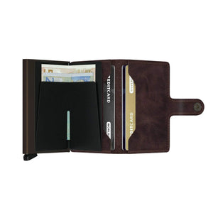 SECRID VINTAGE MINIWALLET MV-CHOCOLATE