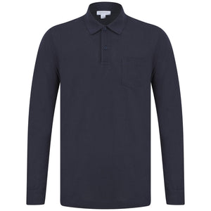 SUNSPEL RIVIERA LONG SLEEVE POLO SHIRT MPOL1031 - Navy (BUAA)