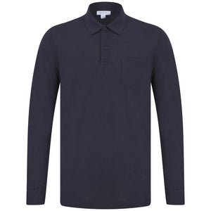 SUNSPEL RIVIERA LONG SLEEVE POLO SHIRT MPOL1031 - Navy (BUAA)