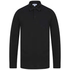 SUNSPEL RIVIERA LONG SLEEVE POLO SHIRT MPOL1031 - Black (BKAA)