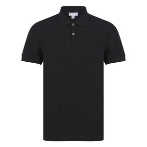 SUNSPEL SHORT SLEEVE PIQUE POLO SHIRT MPOL1028 - Black (BKAA)
