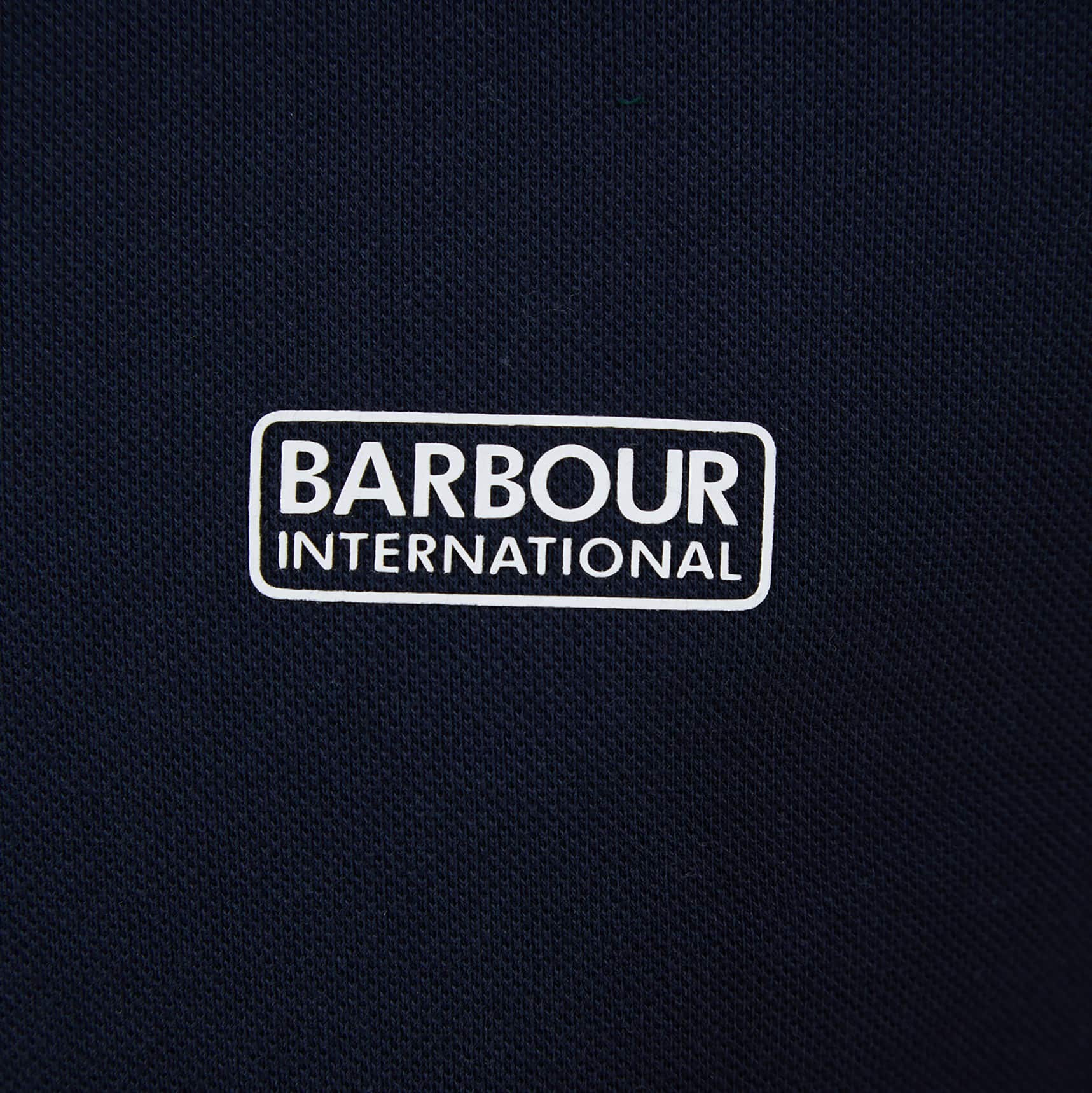 BARBOUR INTERNATIONAL ESSENTIAL PIQUE POLO SHIRT INTERNATIONAL NAVY