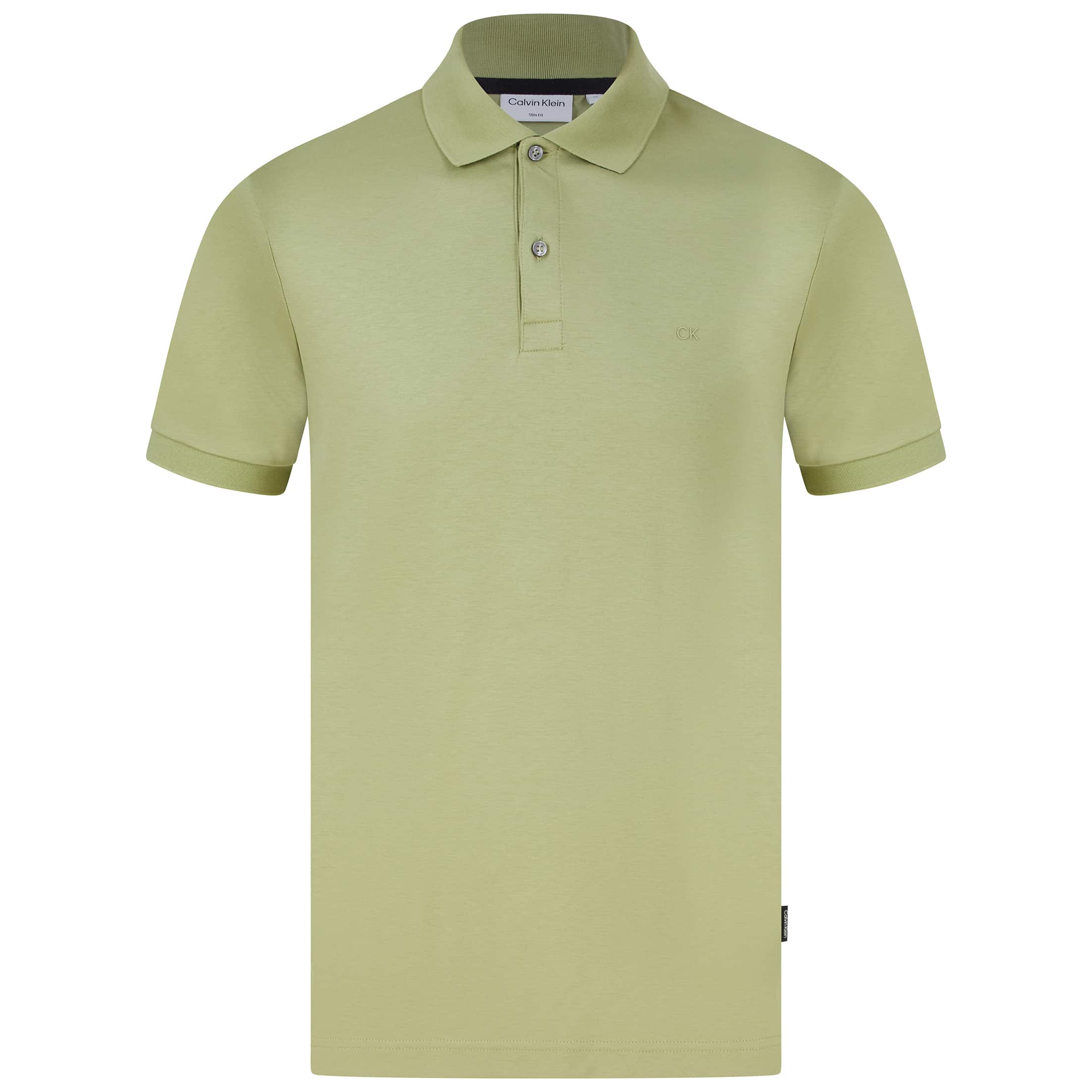 Calvin klein liquid 2025 cotton polo slim fit